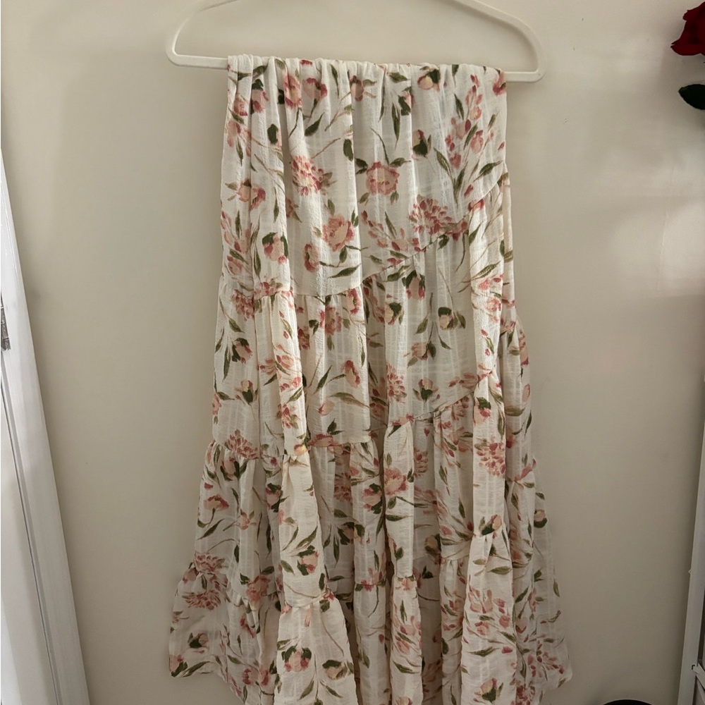 Floral Cream Skirt